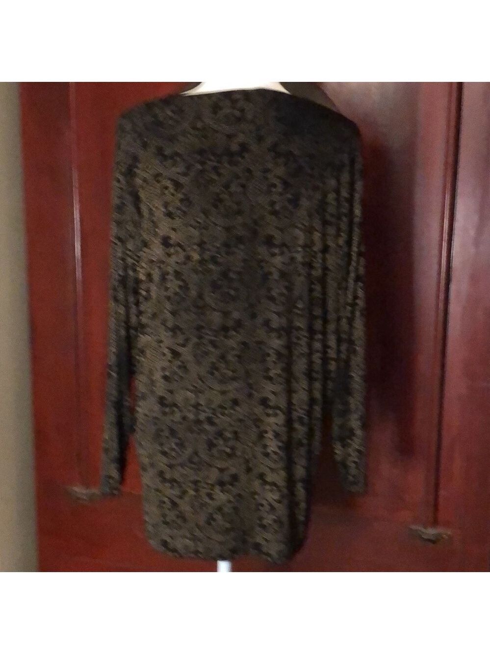 Comfy Black/Gold tunic shirt (M) Frazier Lawrence - Picture 3 of 5